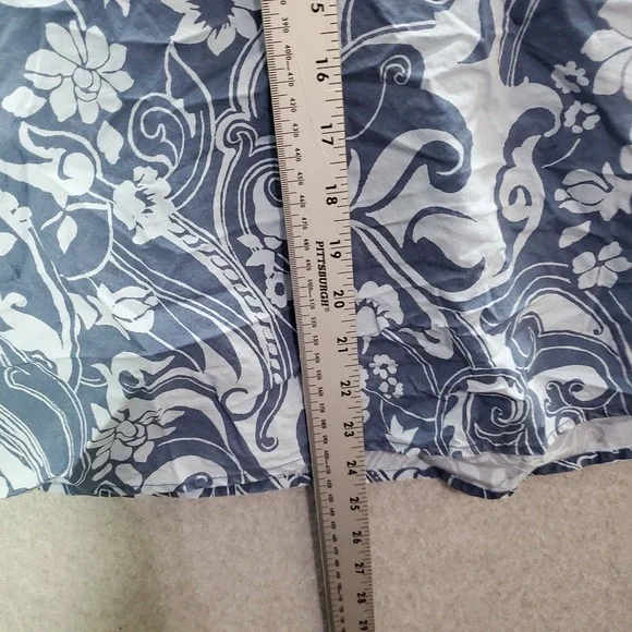 VINTAGE The Limited Women Skirt 4 Blue‎ Floral Paisley A Line 90s - Picture 3 of 8